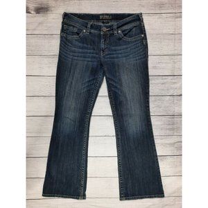 M3 Silver Suki Boot Cut Dark Denim Jeans 32